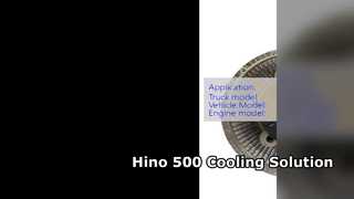 موتور هینو 500 فن کلاچ 16250 E0070 J08E