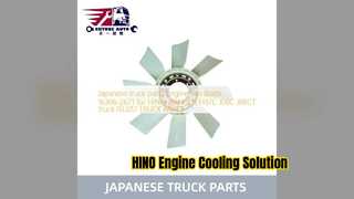تعویض تیغه فن موتور HINO J08C 16306 2671