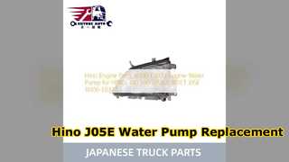 تعویض پمپ آب Hino 300 500 J05E 16100 E0373
