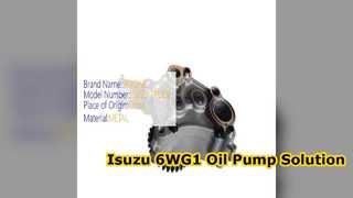 پمپ روغن ایسوزو 6WG1 8974318770 برای بیل مکانیکی ZX460 ZX450