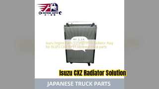 قطعات موتور ایسوزو CXZ 0PE رادیاتور Assy