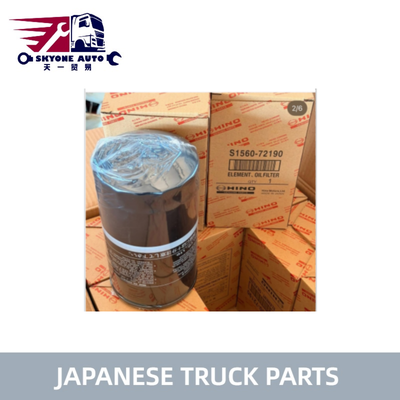 S1567-72190 15607-1290 156130-EV030 فیلتر روغن برای HINO 500 KOBELCO SANY قطعات کامیون ژاپنی با کیفیت بالا