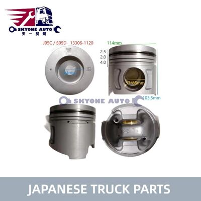قطعات موتور هینو Piston Assy 13306-1120 استفاده برای کامیون HINO 500 J05CT S05C S05D
