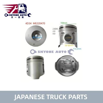 قطعات کامیون ژاپنی ME220470 پیستون Assy برای MITSUIBISHI CANTER 4D34 4D34T کامیون ISUZU TRUCK PARTS