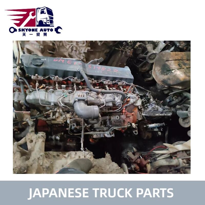 قطعات کامیون ژاپنی موتور کارکرده با گیربکس وضعیت خوب برای ISUZU FSR FVR 6HE1 در فروش قطعات کارکرده ایسوزو