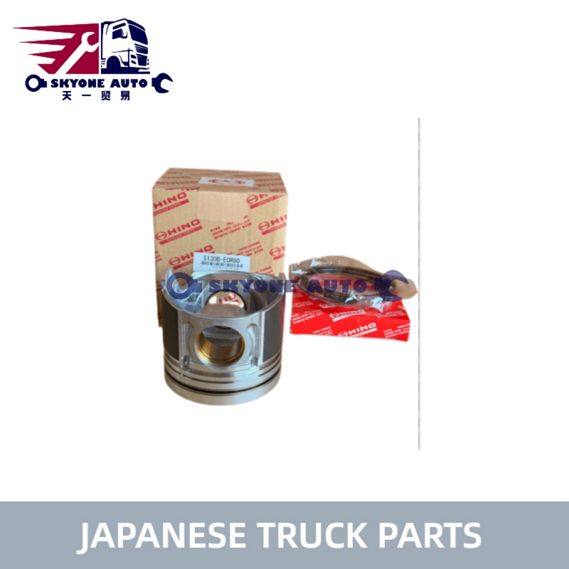 قطعات کامیون ژاپنی Piston Assy S130B-E0R80 S130BE0R80 برای کامیون HINO 500 RANGER J08E J05E HINO ENGINE PARTS