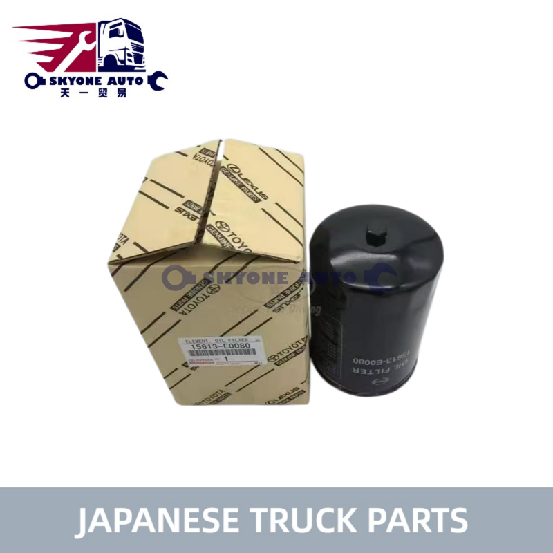 فیلتر روغن دیزل HINO 15630-E0080 15613E0080 15613-EV015 برای کامیون TOYOTA/HINO 300 قطعات کامیون ژاپنی
