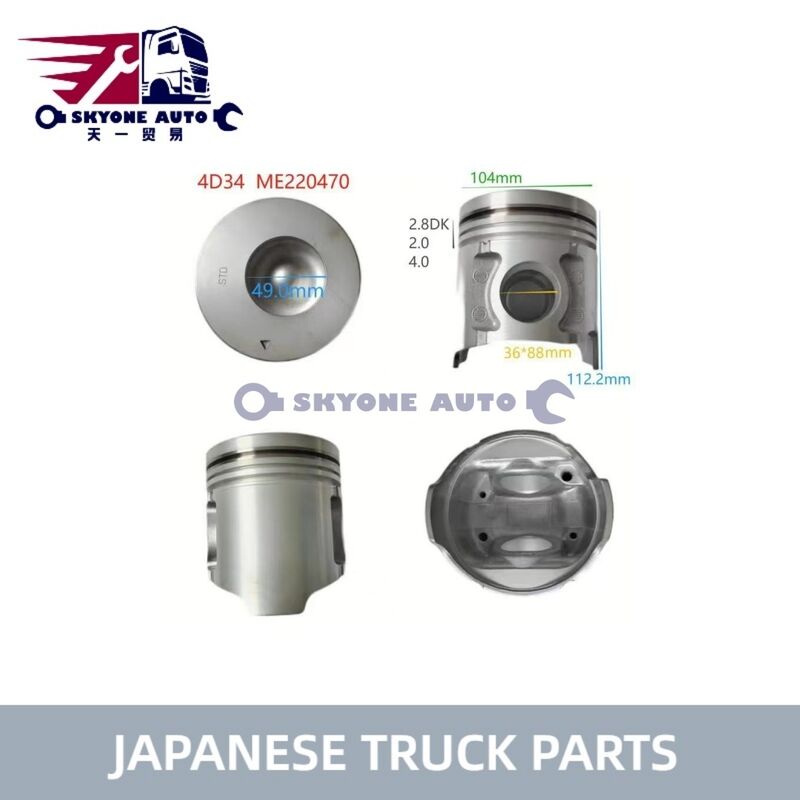 قطعات کامیون ژاپنی ME220470 پیستون Assy برای MITSUIBISHI CANTER 4D34 4D34T کامیون ISUZU TRUCK PARTS